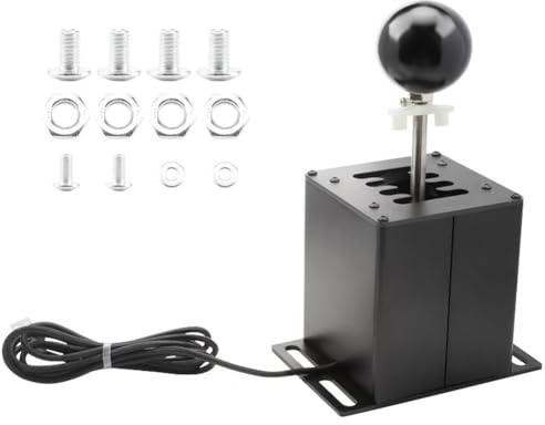 FACAIIO Sim Racing Shifter für ATS, ETS, WRC | 7R USB Simulator Gear Shift | Kompakter 21 x 10 x 17 cm schwarzer ABS-Controller für PC-Rennspiele