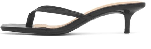 TRUFFLE Collection Dua Women's Black Heeled Sandal - Size 6 UK - Black