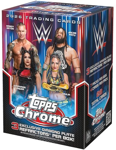2026 Topps Chrome WWE – werkseitig versiegelt – Value Box