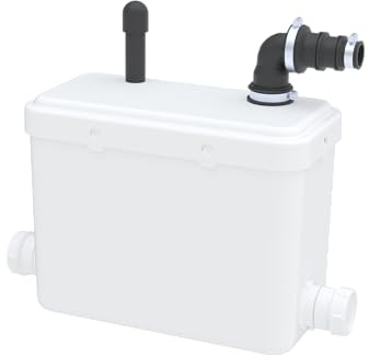 Aquasani Pump – Waste Water Lifting Pump, 250W, 4m Vertical & 40m Horizontal Pumping, Shower, Sink & Washing Machine Connections, Compact Design, Made in France