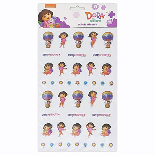 Dora The Explorer Stickers Birthday Party Loot Bag Fillers For Children, Kids (Dora Bubble Stickers)