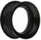 Treuheld® 5mm Silikon Flesh Tunnel - Schwarz - dünner Double Flare Ohr Plug - weich, soft, hautfreundlich, antiallergen & nickelfrei
