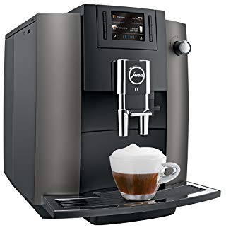 Jura E6 Dark Inox Espressomaschine, Edelstahl, 1,9 l, 16 Tassen, vollautomatisch