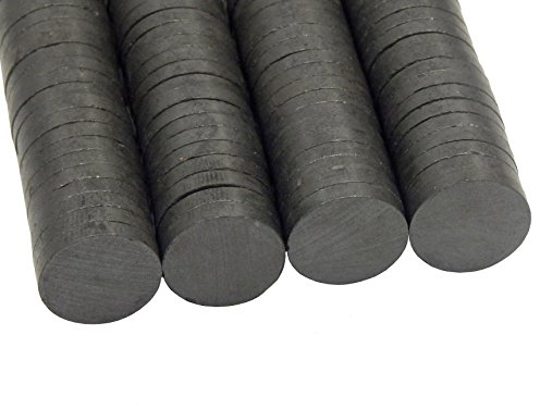 Perlin 100x Ferritmagnet Rundmagnete 17mm x 3mm Basteln Werkeln Basteln und Dekorieren Magnet für Kühlschrank Pinnwand Memoboard Whiteboard DEK83 x4
