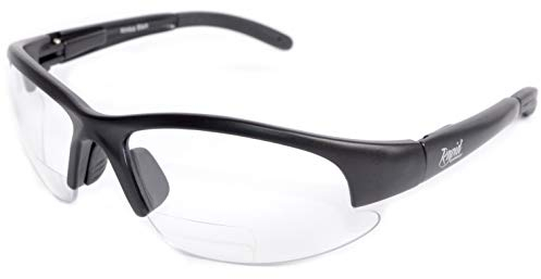 Rapid Eyewear hommes et femmes lunette de sécurité claires bifocales + 2.00 Protection UV. Verres transparents pour le sport, le labo et le bricolage