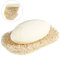 BUZIFU 10 Stücke Seifenspender Natur Luffa Schwamm Seifenkissen Seifenschale Seifenhalter Seifenhebepads für Seifenschale Luffa Zubehör für Dusche/Bad/Küche/Arbeitsplatte (Beige)