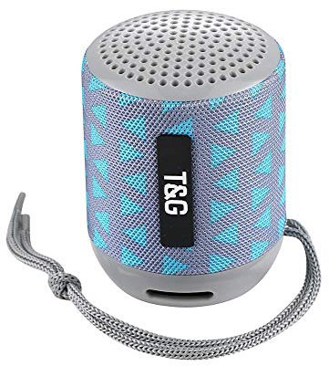 ELLENNE CASSA SPEAKER PORTATILE BLUETOOTH RICARICABILE 5W WATERPROOF ALTOPARLANTE FM TG129 (Azzurro/Grigio)