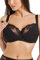 Teyli Reggiseno Allattamento Donna con Ferretto Spalline Regolabili - Reggiseni maternità Cotone Finiture in Pizzo - Reggiseni maternità Nero 5G