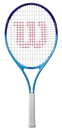 Wilson Tennisschläger Ultra Blue 25, Für Kinder von 9 - 10 Jahren, Carbonfaser/Legierung, Blau, WR053810H