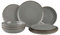 BUTLERS Geschirrset 4 Personen NATIVE Steinzeug Geschirr Set 12-tlg. Tafelservice | Pastateller 21cm Teller 23cm Speiseteller 27cm | Modern & Natürlich | Mikrowellen- & spülmaschinenfest