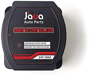 MOTTDAM Auto Batterie Trennrelais, 24V 100Amp, Dualer Batterietrenner VSR, Vollautomatisches Batterie Trennrelais fr ATV, UTV, Boote, Wohnmobile, Marine, Fahrzeug, LKW Wohnwagen