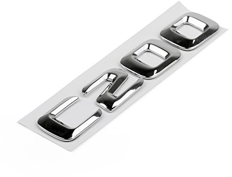 Areyourshop Trunk Rear Emblem Badge Letters C 200 für C200 CDI CGI Kompressor Chrome