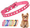 Collier pour Chiot Petit Chien Chat avec Luxe Strass Fantaisie Diamant Paillette Cristal, Rose Vif M