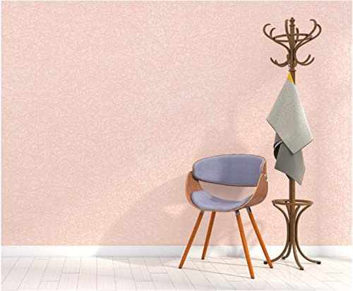 Poudre De Rose Papier peint intissé 3D Couleur Unie Papier peint Minimaliste Soie Papier peint pour Chambre Salon Toile de fond TV Papier peint Décoration murale 0,53 m x 9.5 m