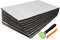 sourcing map Tapis d'isolation Phonique 10mm Voiture Porte Isolant Thermique Capot Moteur Coffre 9pcs 50x30cm avec Outil Démontage Rouleau