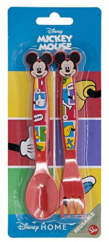 STOR Mickey Mouse - Set di posate, 2 pezzi, PP