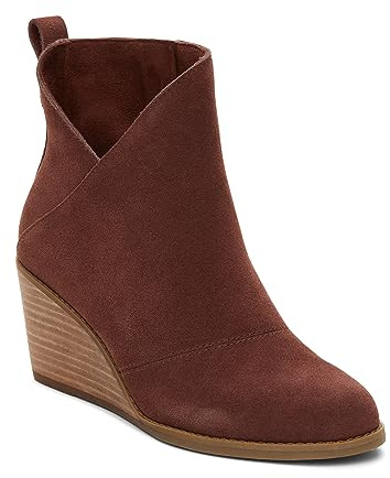 TOMS Women's Sutton Ankle Boot, Chesnut Suede, 38 EU