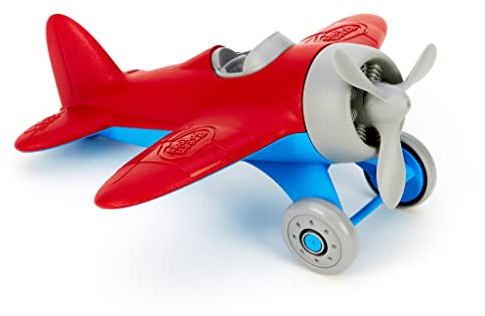 Green Toys Airplane Red - Seaplane Yellow Bundle