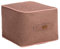Dekorist Pouf Hocker, Quadratisch Sitzpouf, Hochwertiger Sitzhocker, Pflegeleichter Sitzpuff, Puff Hocker für Wohnzimmer, Schlafzimmer, Quantum, 46 x 46 cm, Altrosa