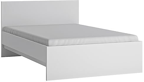Lomadox Bett Jugendbett 120cm in weiß, B/H/T ca. 126,6/85/206,2 cm