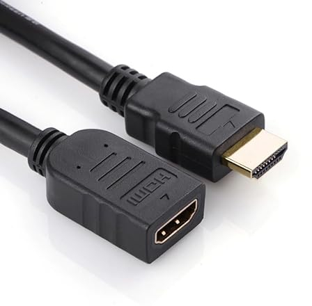 iCables HDMI Extension Cable - HDMI 2.0 supports 4K@60Hz, 3D, HDR, ARC, 18Gbps, Ethernet - Extender Male to Female Adapter - Compatible with TV Stick, Roku, PC, Xbox, PS5/PS4, Switch and more