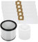 SPARES2GO Cartouche + Filtre Mousse + 5 Sacs à poussière Compatible avec Titan TTB350 TTV431 16L 20L 30L 40L Aspirateur