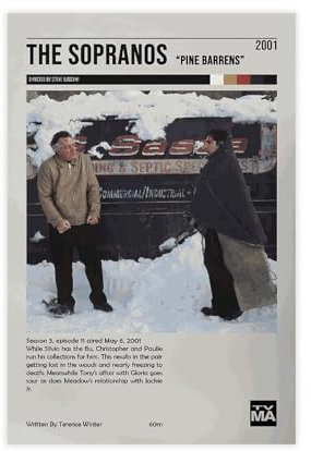 TV-Show-Poster The Sopranos Poster (16), Leinwand-Poster, Wandkunst, Dekordruck, Bild, Gemälde für Wohnzimmer, Schlafzimmer, Dekoration, ungerahmt, 30 x 45 cm