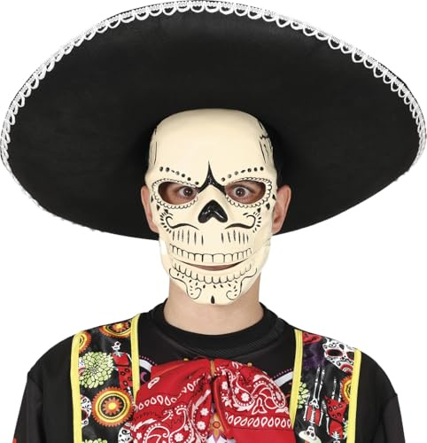 FIESTAS GUIRCA Skelett-Maske Mexico