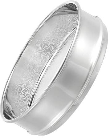 YOKIVE 35 Mesh Lab Sieve, Industrial Lab Test Screen | Stainless Steel Wire Cloth (0.5mm), Great for Making Glaze, Metal Ash, Sediment Analysis(8 Diameter)