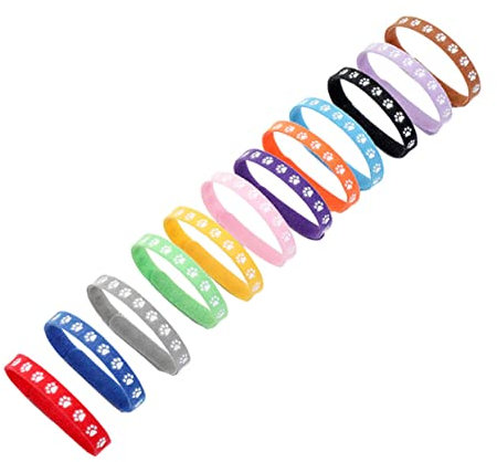 BESPORTBLE 12pcs Pet Neck Collar Cute Neck Decor for Dogs and Cats Random Colors for Pets Safe and Comfortable