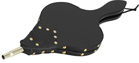 Kaminbalg 18,7 X 7,7 Zoll Luftgebläse aus Antikem Holz mit Aufhängegurt für Camping-BBQ-Grill Im Freien