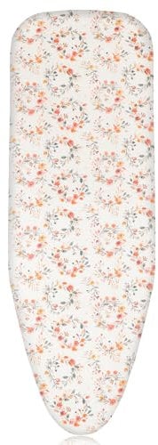 Pottwal Housse de Planche à Repasser Haut de Gamme pour Un Repassage Rapide et Facile, Adaptée aux Fers à Vapeur, Petite Dleur Écrasée, 55x147cm (Taille XXL)