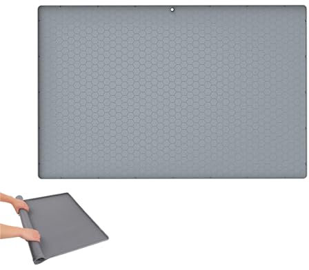 Tappetino da cucina sotto il lavello, lavabile in lavastoviglie, resistente alle macchie, 86 x 56 cm, per mobili da cucina, tappetino da bagno con bordo rialzato