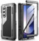 Beeasy Cover per Samsung Galaxy Z Fold 6, Antiurto Robusta Custodia con Protezione Della Fotocamera e Cerniera, Cover con Slot S Pen e Cavalletto Custodie Protettiva per Z Fold 6, Nero
