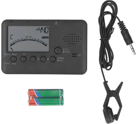 Saxophon-Stimmgerät mit Hoher Empfindlichkeit, Tragbares Universelles Elektronisches Metronom für Saxophonflöte, Trompete mit Schneller und Bequemer Bedienung