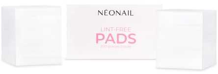 NÉONAIL Staubfreie Pads - Fusselfreie Wattepads - Nägel - Nagel Zubehör - Nagellackentferner Pads - Gelnägel Zubehör - Lint Free Nail Wipes - Reinigungspads - Zellulose Pads 200 Stk