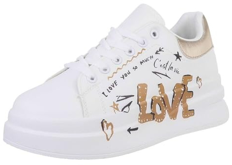 Ital Design Damenschuhe Freizeitschuhe Sneakers Low