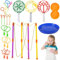 Yesmoyhe Seifenblasen Set Kinder, 24 Stück Seifenblasen Blase Zauberstab Set für Kinder, Zauberstab Einstellen Seifenblasen, Seifenblasen Blase mit Tablett, für Indoor und Outdoor Bubble Maker Spiele