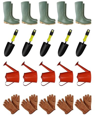 Gardening Cake Toppers - 20 Edible Stand Up Decorations - Gardener Theme Mix D1