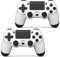 AROEVEIB Lot de 2 manettes pour manette PS4, manette de jeu sans fil avec double capteur de vibration/capteur de mouvement/capture d'écran/prise audio 3,5 mm, avec 2 câbles USB