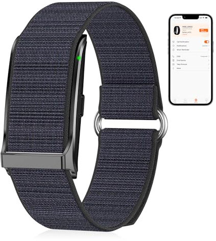 YEDASAH Smart Band Senza Display con Misuratore Pressione & SpO2, Tracker Attività IP68, 127 Modalità Sportive, Monitoraggio Sonno/Stress/Battito, 45 Giorni Autonomia, Impermeabile 50m