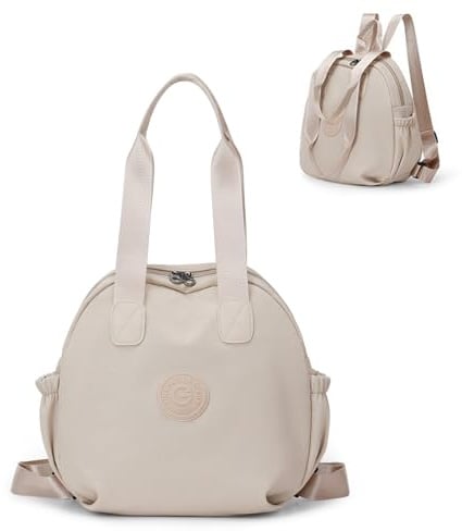 NOTAG Handtasche Damen, Große Kapazität Shopper 2 in 1 Rucksack Wasserdicht Nylon Schultertasche