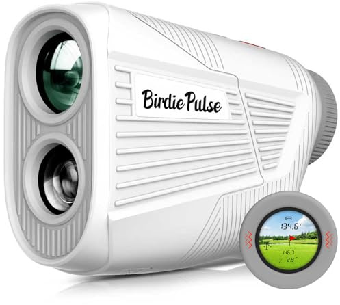 Golf Rangefinder with Slope & Magnet,1300 Yards Range Finder for Golf,Flag Locking Vibration,6-6.5X Magnification & HD LCD,Rechargeable Golf Range Finder