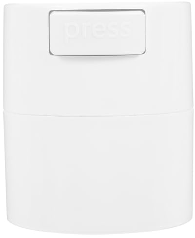 Airtight Glue Pot Eyelash Extension Storage Jar White Pp | Press Type Sealed Design, Lightweight Moisture Prevention for Travel and Home Use