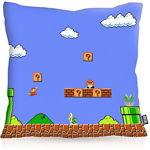 VOID 8-Bit Level Power Kissenbezug Kissenhülle Outdoor Indoor super Videospiel Konsole SNES n64, Kissen Größe:80 x 80 cm
