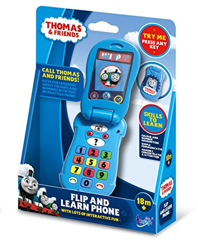 Thomas & Friends TT01 Thomas And Friends Flip Phone Toy for Kids-Helps Child Development, Recognition, Communication and Memory Skills-Features Interactive Learning Fun, 2+ Years, Multi