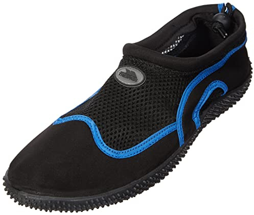 Trespass Herren Paddel Wasserschuhe, Schwarz Schwarz Blau Bkb, 38