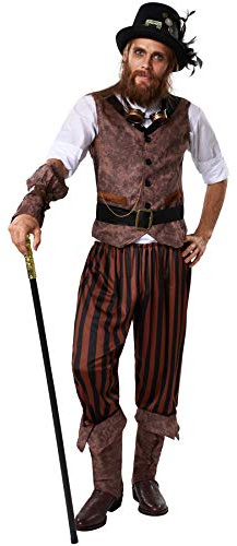 dressforfun 900491 - Herrenkostüm Steampunk Abenteuerer, Outfit in einer recht abenteuerlichen Kombination (XXL | Nr. 302339)