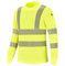 AYKRM Women's Neon Yellow Long Sleeve High Visibility Reflective Work Shirt (L, XXL)
