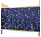 CLARA Einzelbett, Hochbett, Vorhang, für Studenten, Studenten, Schlafsaal, Betthimmel, Bettvorhang, Verdunklung, Moskitonetze, Bettvorhang, dunkelblau (1 Panel, 114 x 200 cm)